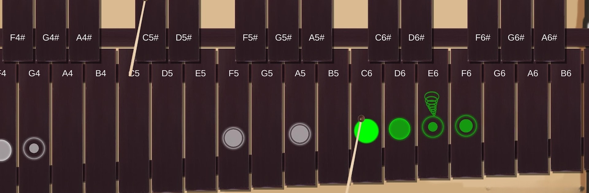 Xylophone Real: 2 mallet types