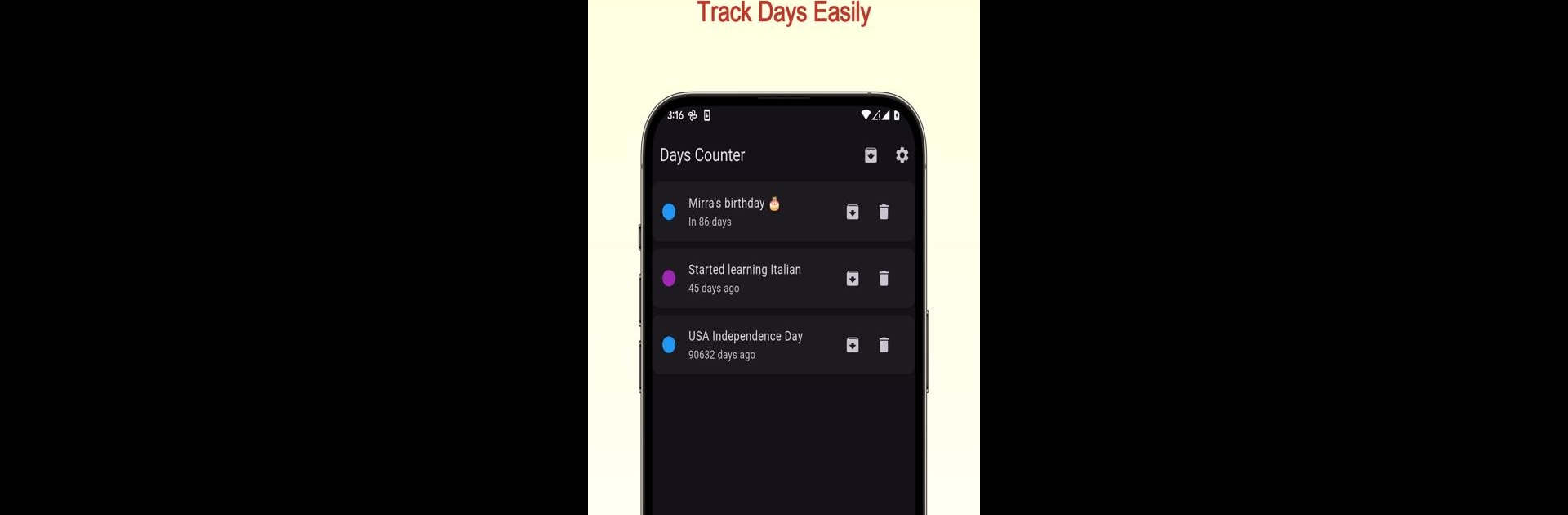 Days Counter