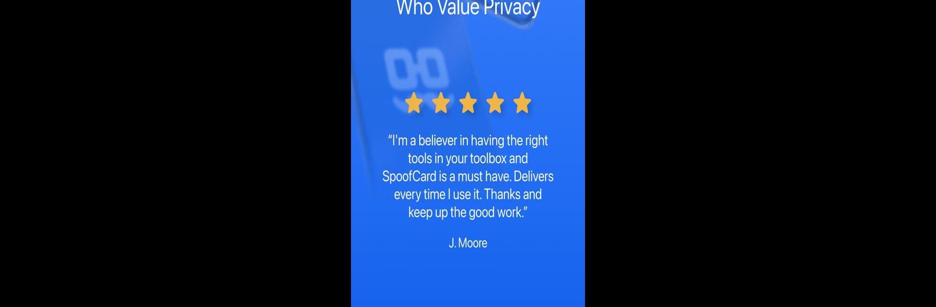 SpoofCard - Privacy Protection