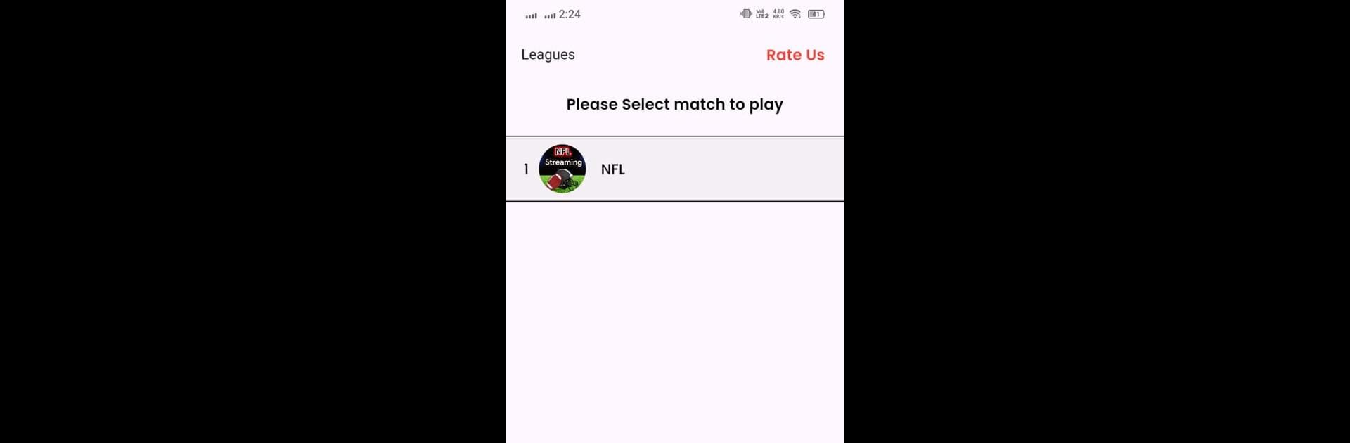 NFL Live streaming app