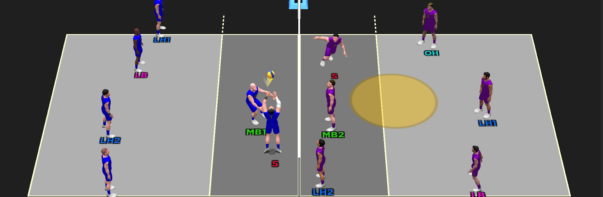 Spike Masters 3D Volleyball