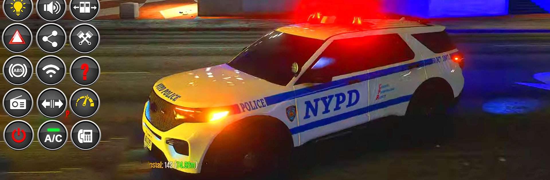 US Police Car Parking Games 3D
