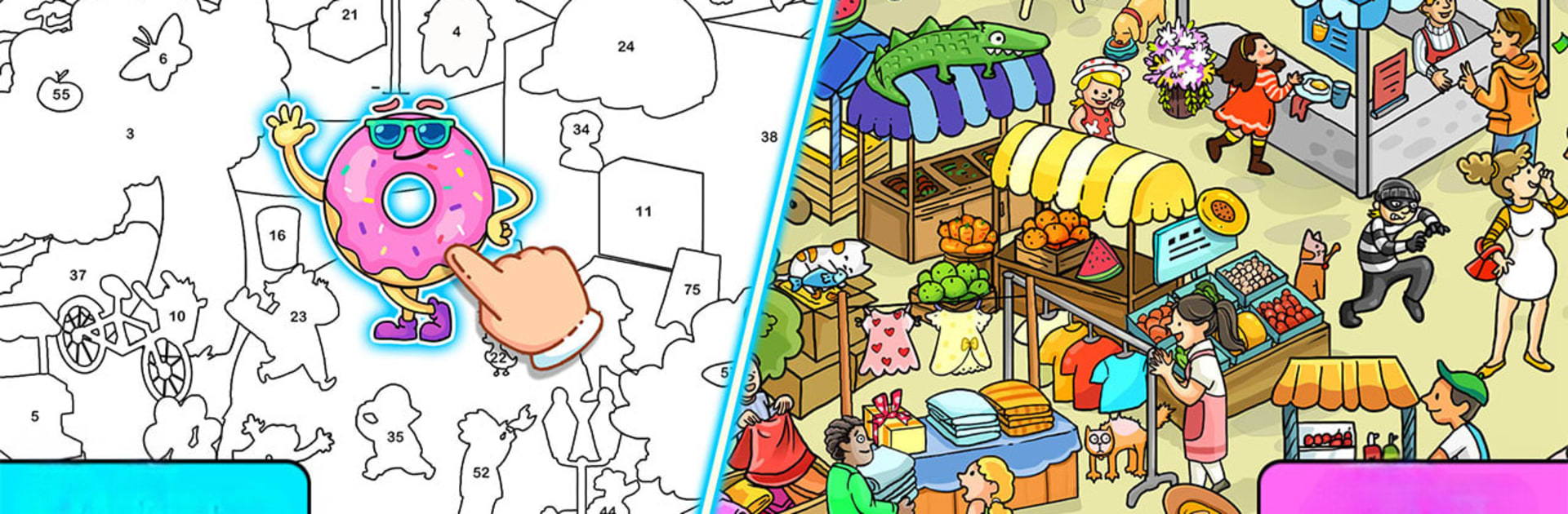 Sticker Puzzle: Colorful Book