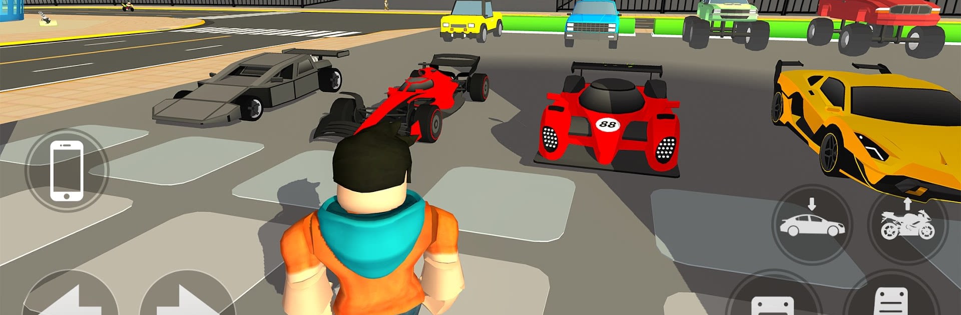 Obby Bike Driving City Parkour