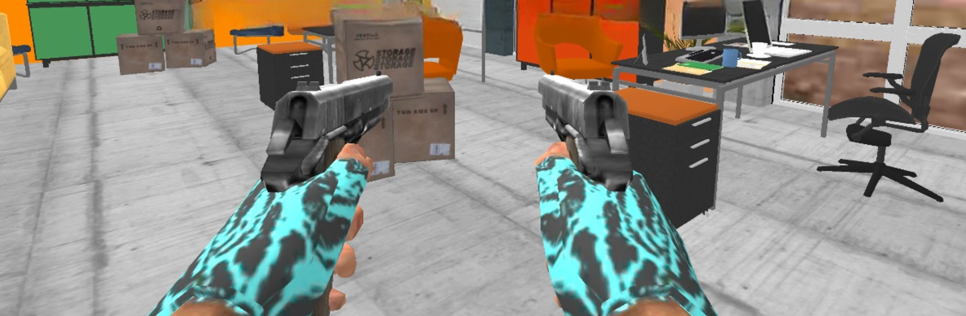 Granny Kick Neighbor - Gun Shooter: Shooting Games
