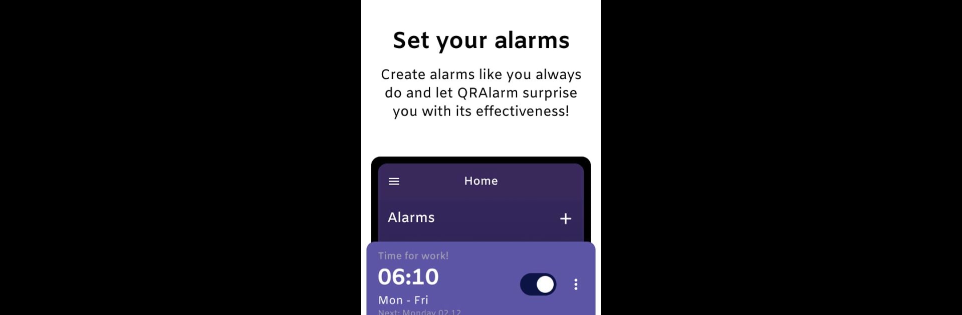 QRAlarm - QR Code Alarm Clock