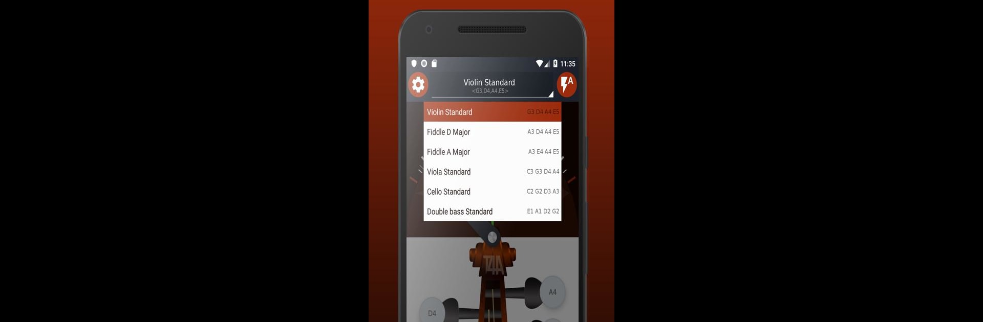 Violin Tuner - Free tuner for violin & fiddle