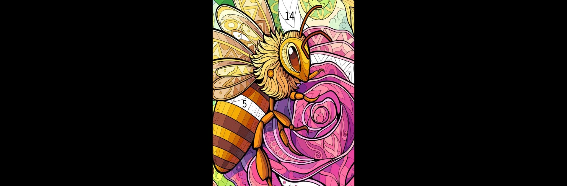 Tangle Color by Number Book