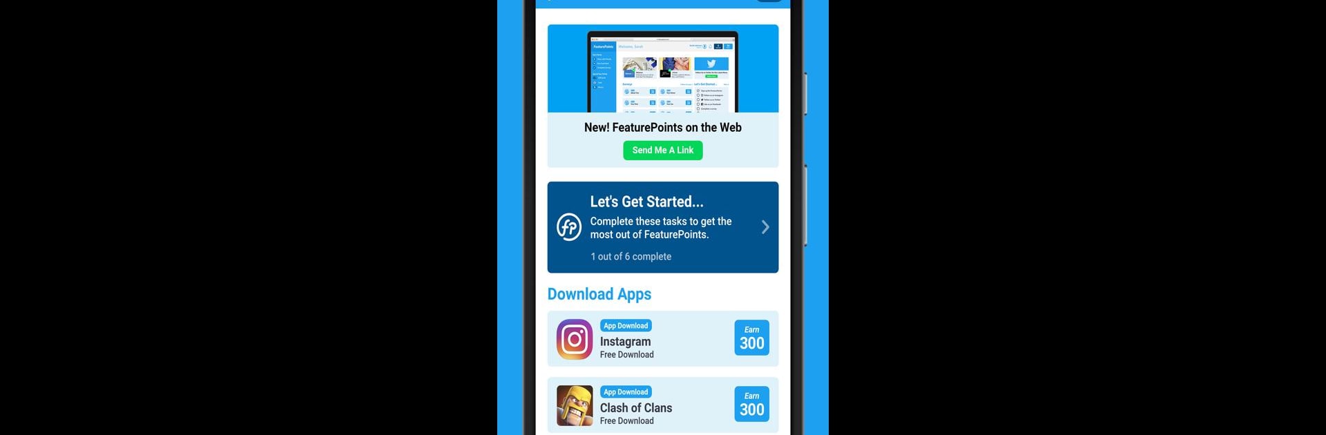 FeaturePoints: Get Rewarded