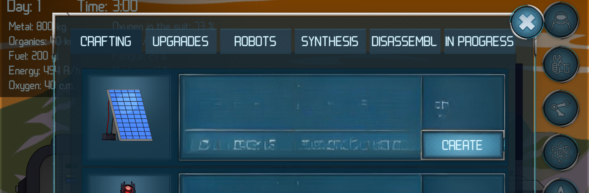 Random Space: Survival Simulator