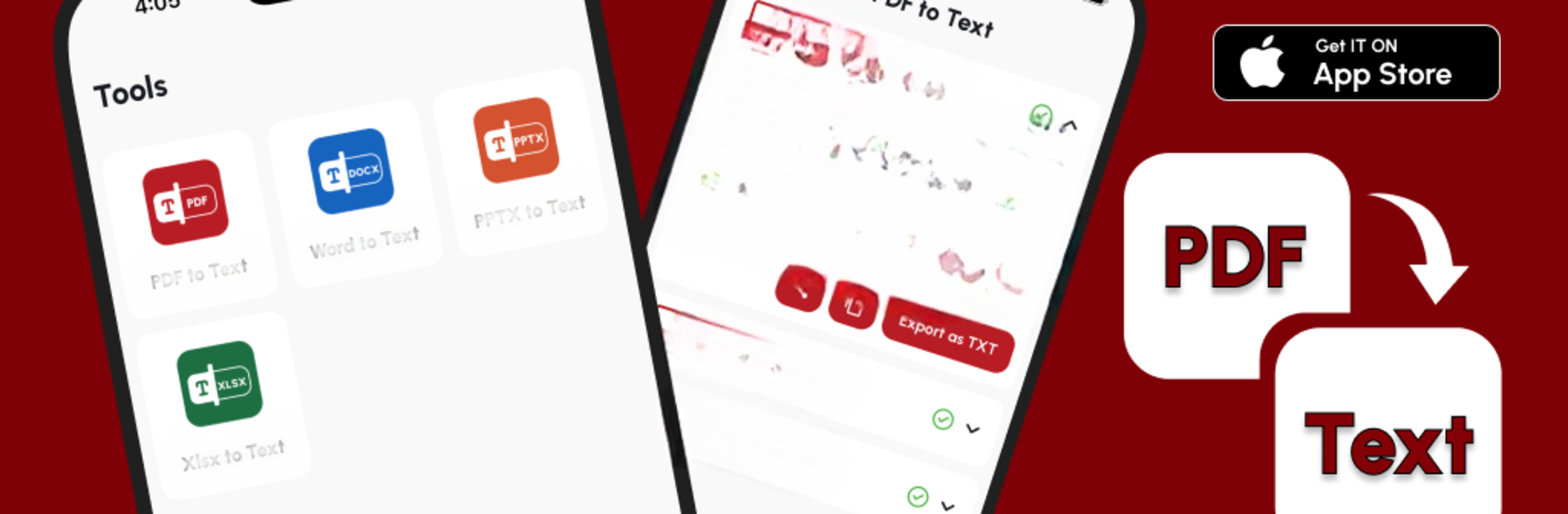 Convert PDF to TXT text
