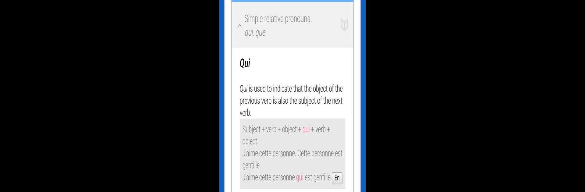Dr French, French grammar
