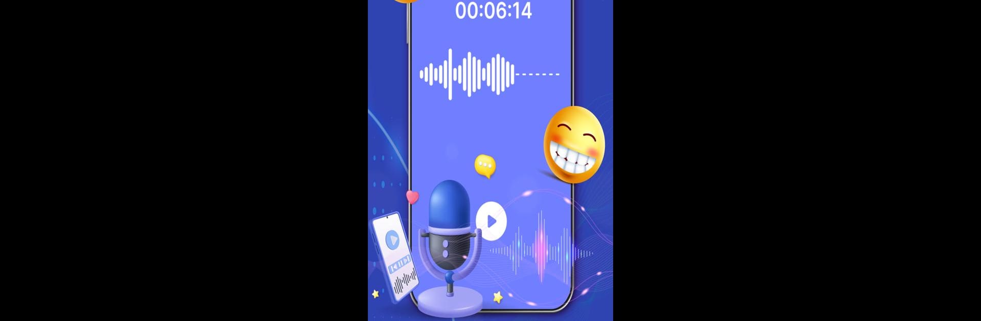 Modificador de voz com efeitos