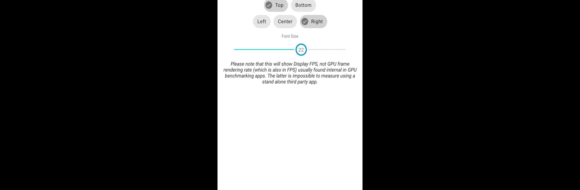 Real-time Display FPS Meter