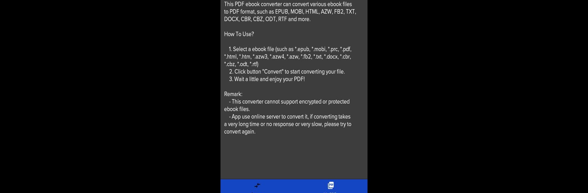 Ebook Converter - Epub to pdf