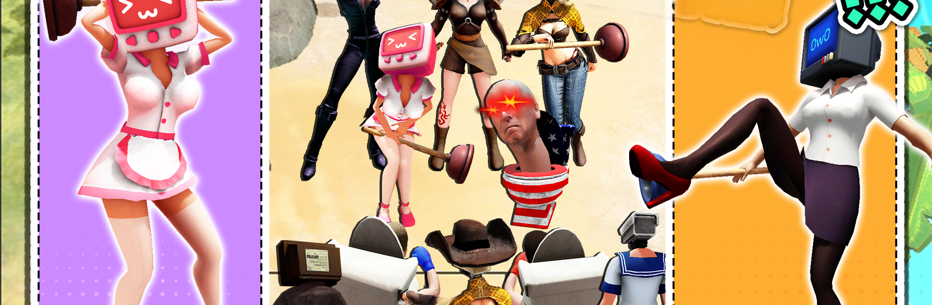 TV Woman: Toilet Camera Game