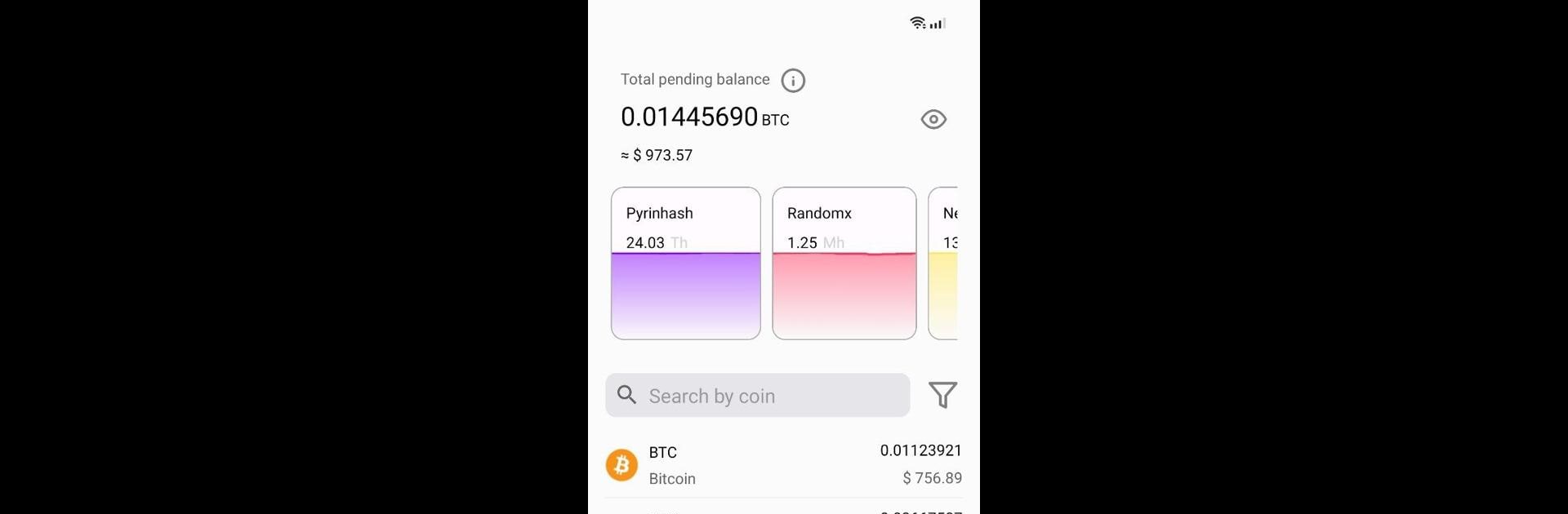 unMineable - Mining Monitor