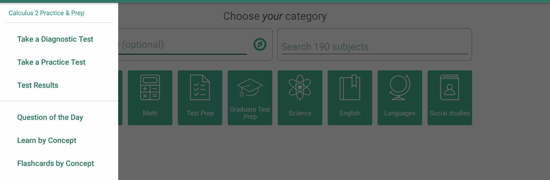Calculus 2 Prep: Practice Tests and Flashcards