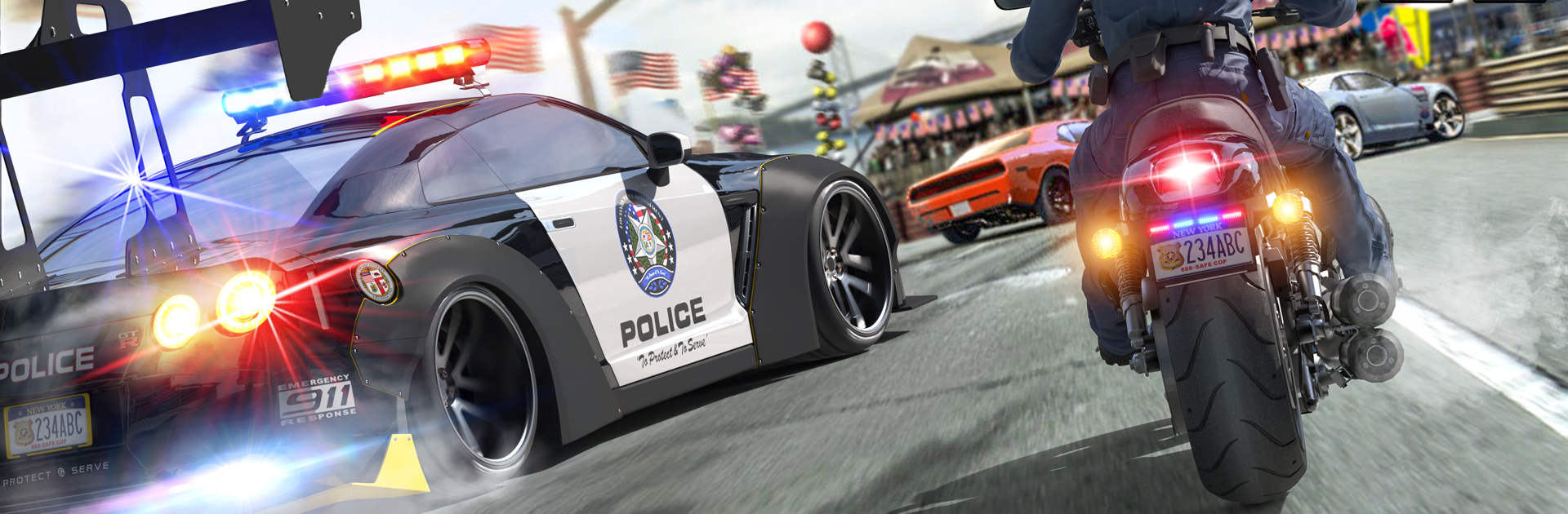Bike Chase 3D Police Car Games