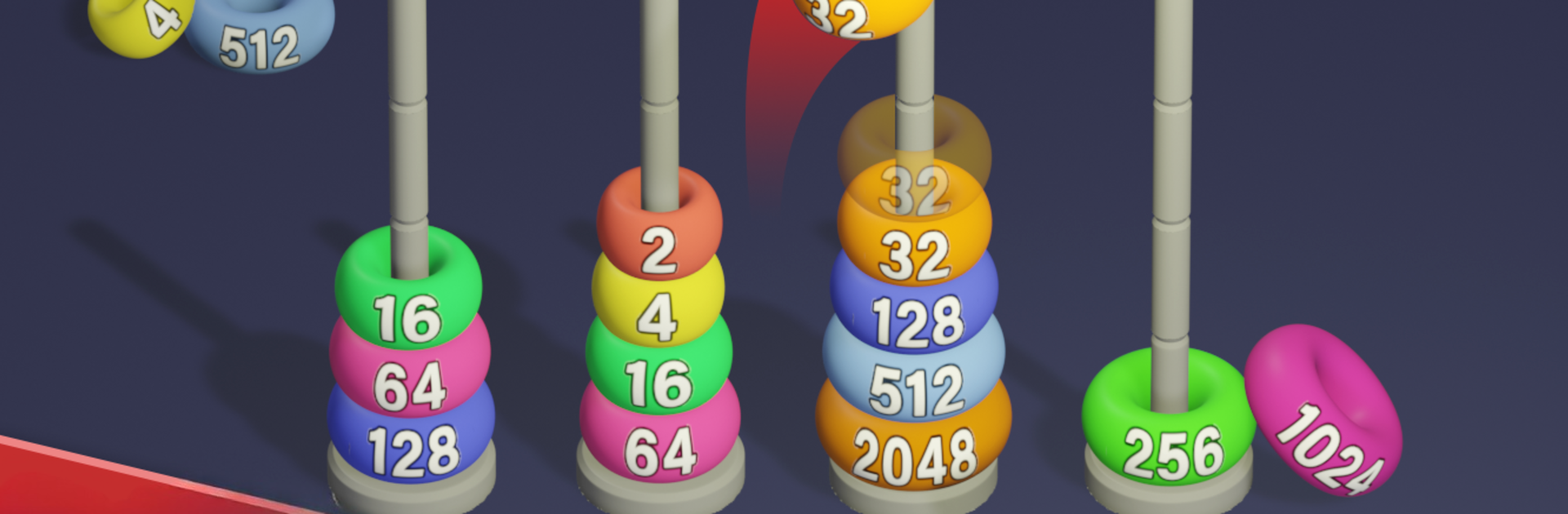 2048 Hoop Stack Merge