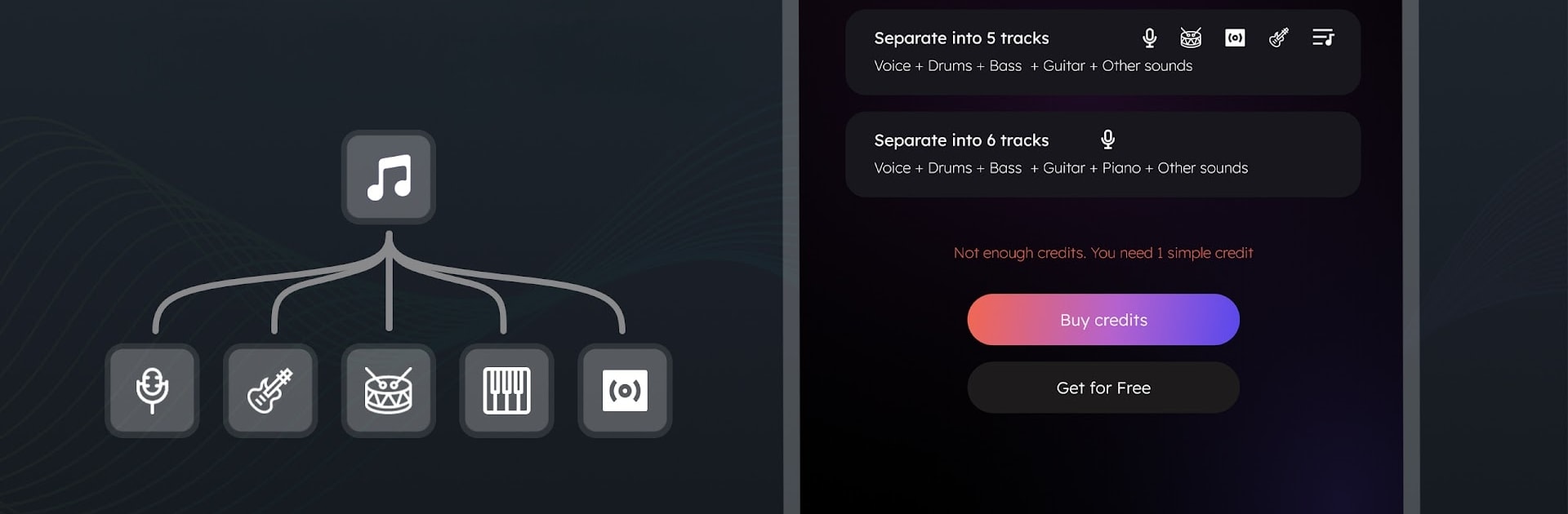 unMix: AI Vocal Remover