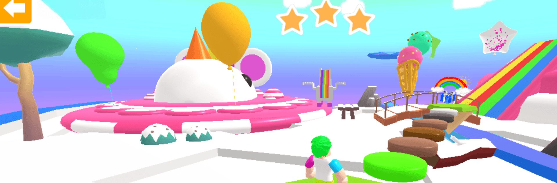 Obby Unicorn Parkour Rainbow
