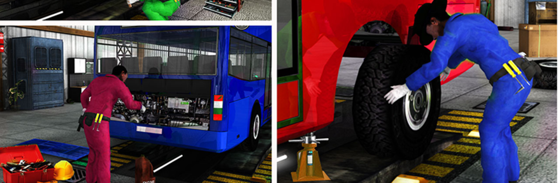 Smart Bus Wash Service: Gas Station Parking Games