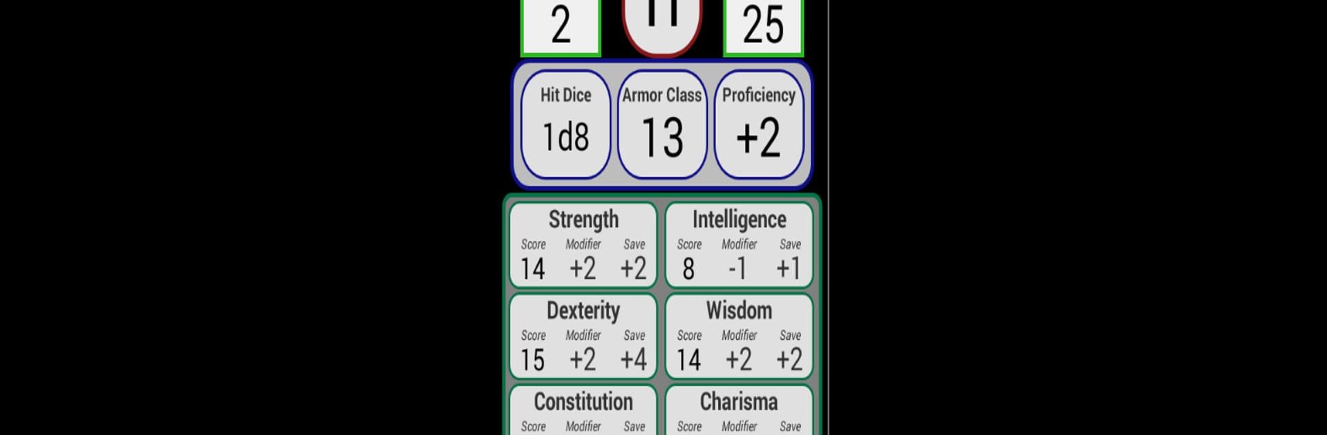 Fifth Edition Character Sheet