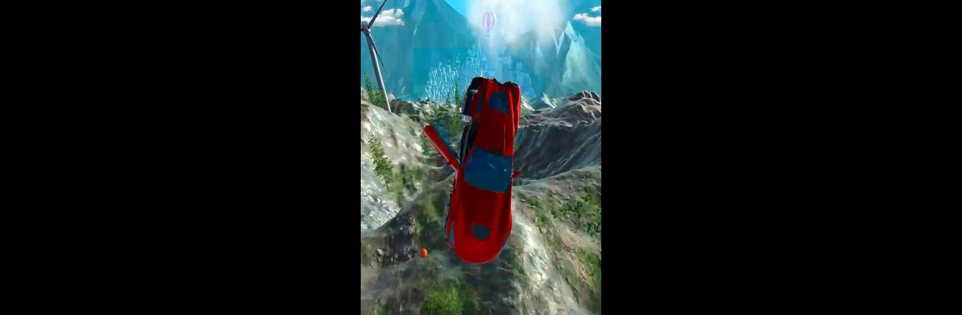Crash Delivery! Destruction & smashing flying car!