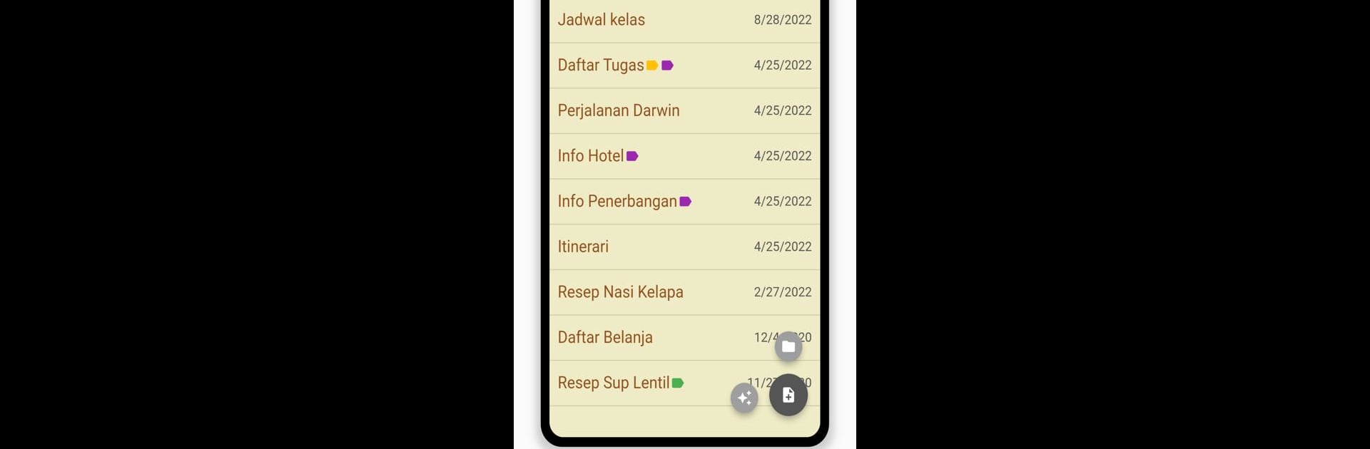 Inkpad - Catatan & Daftar