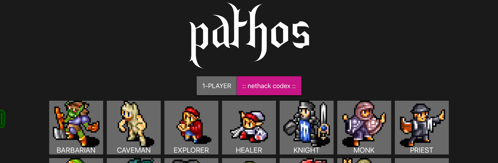 Pathos: Nethack Codex