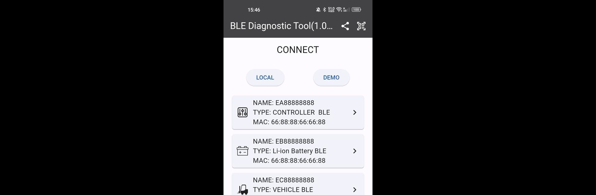 BLE Diagnostic Tool