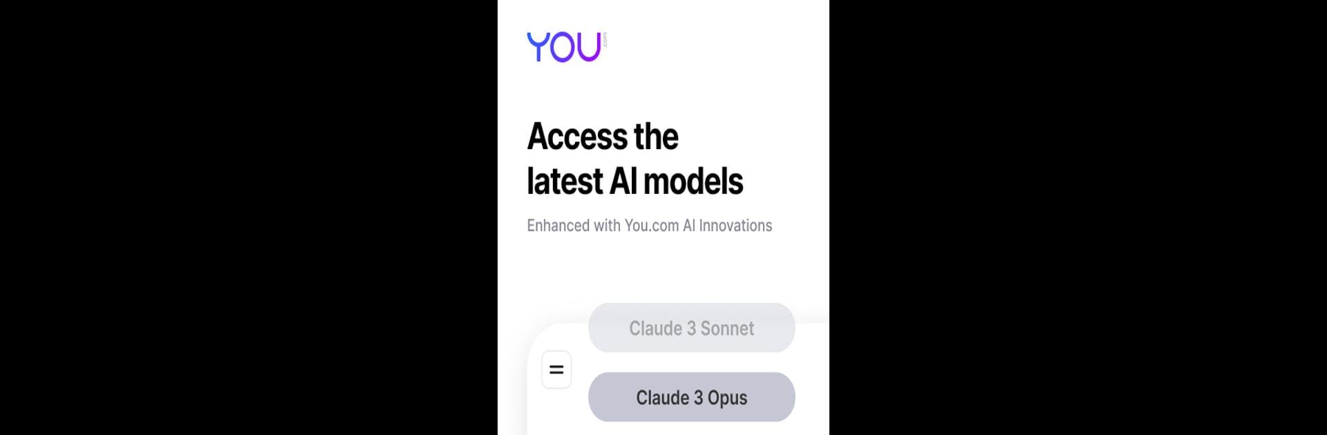 You.com: 20+ AI chat models
