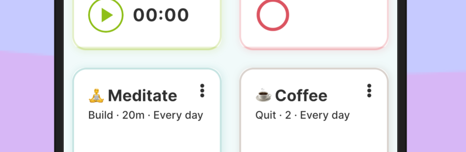 Timecap care: ADHD Habit Timer