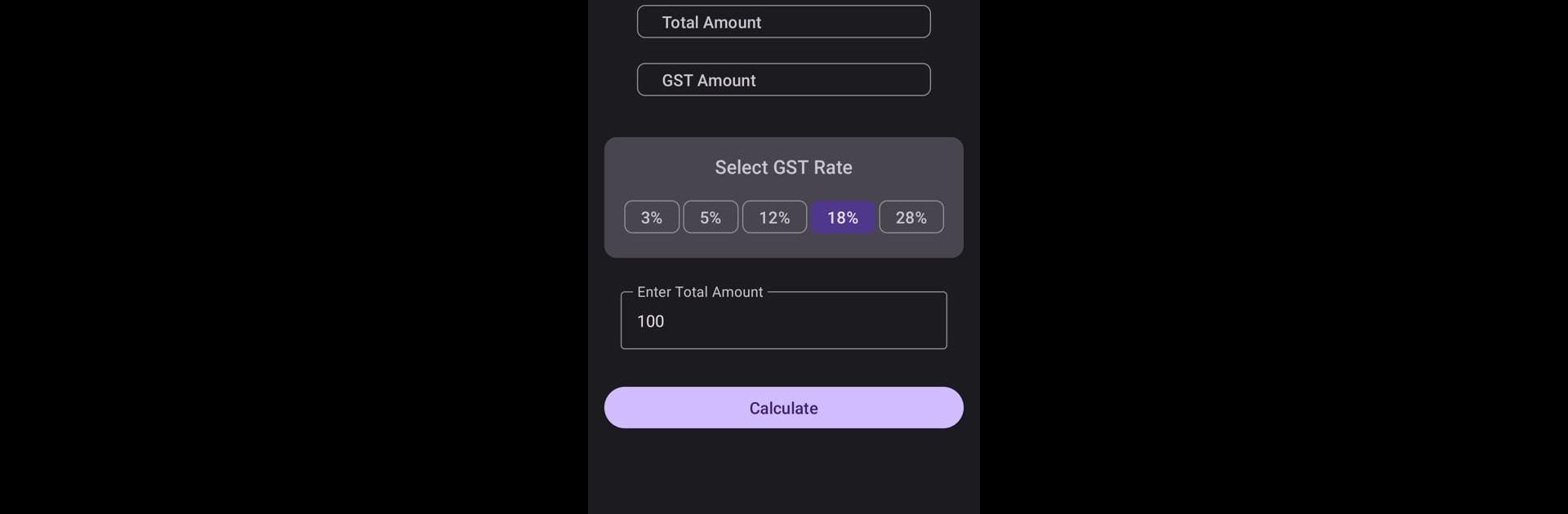 GST Calculator