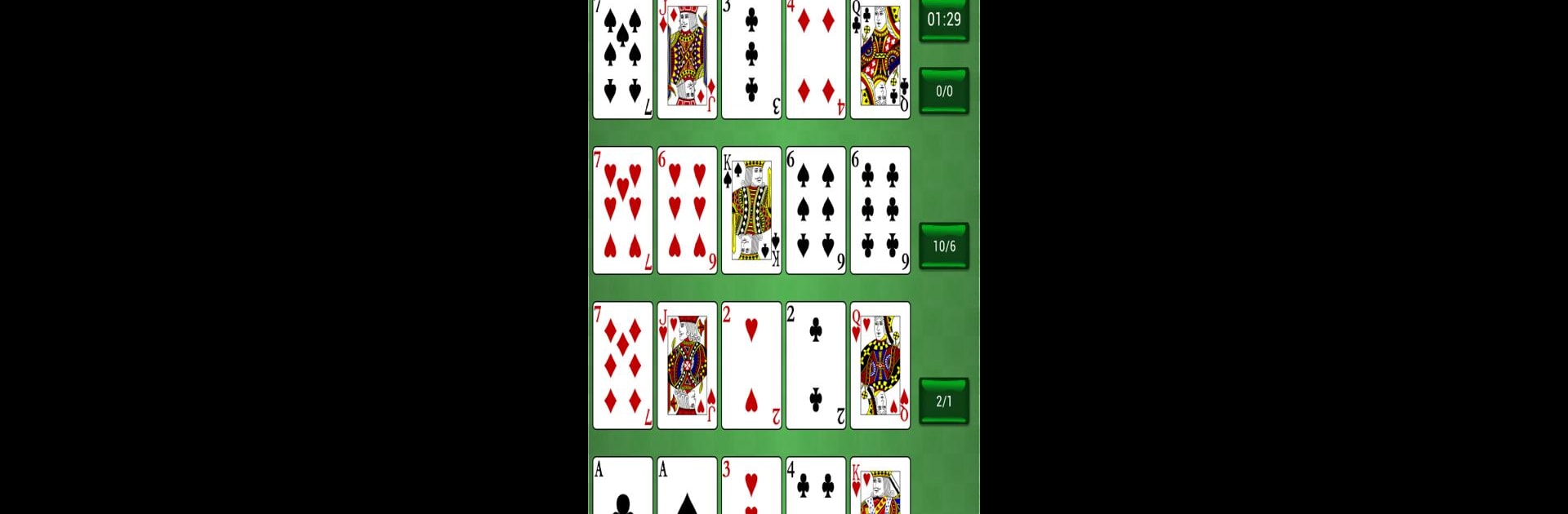 Poker Solitaire card game.