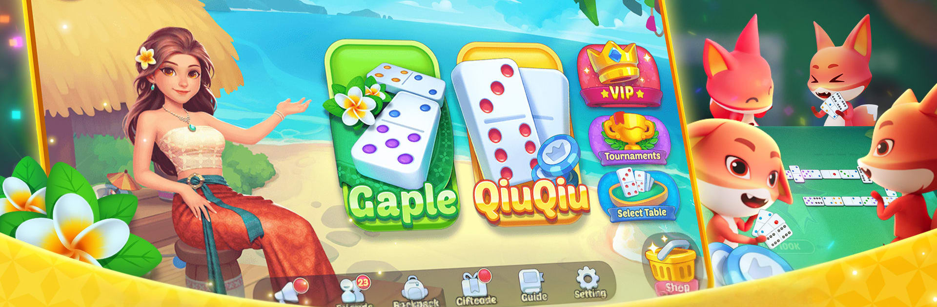 Domino ZingPlay - Gaple QiuQiu