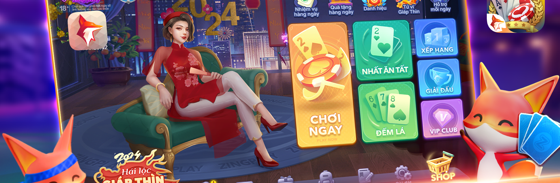 ZingPlay cổng game bài