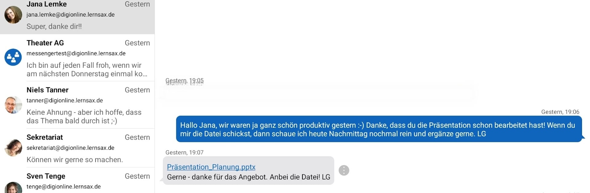 LernSax Messenger