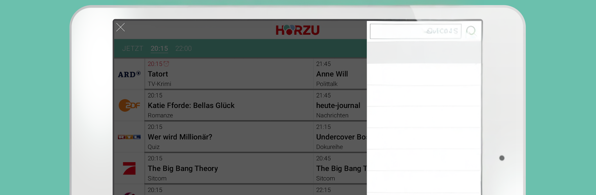 HÖRZU TV Programm als TV-App
