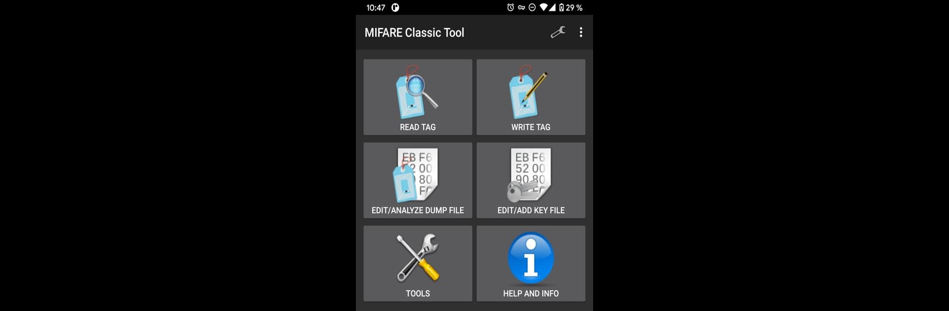 MIFARE Classic Tool