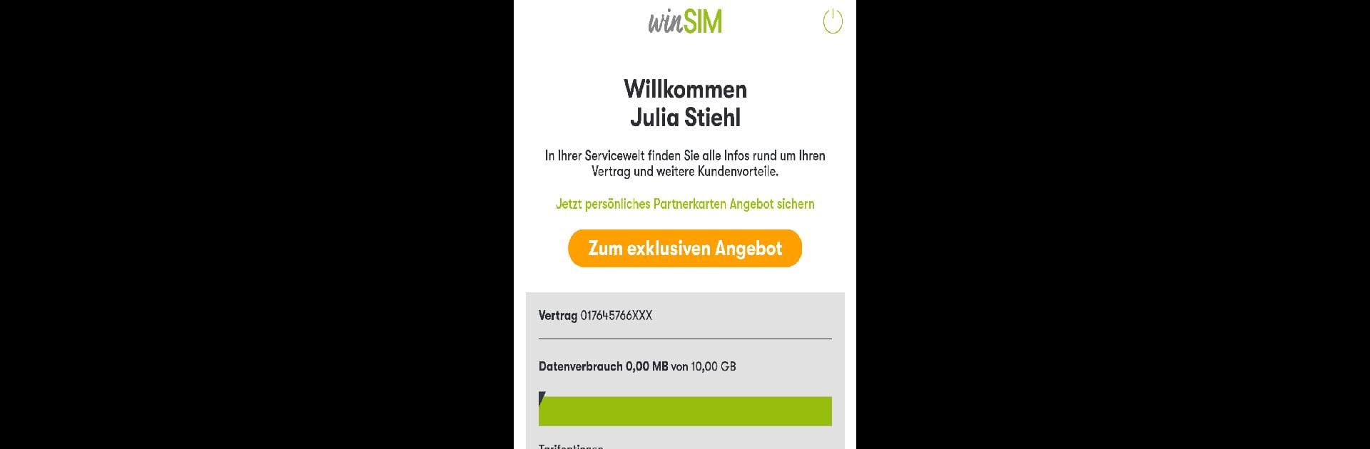 winSIM  Servicewelt