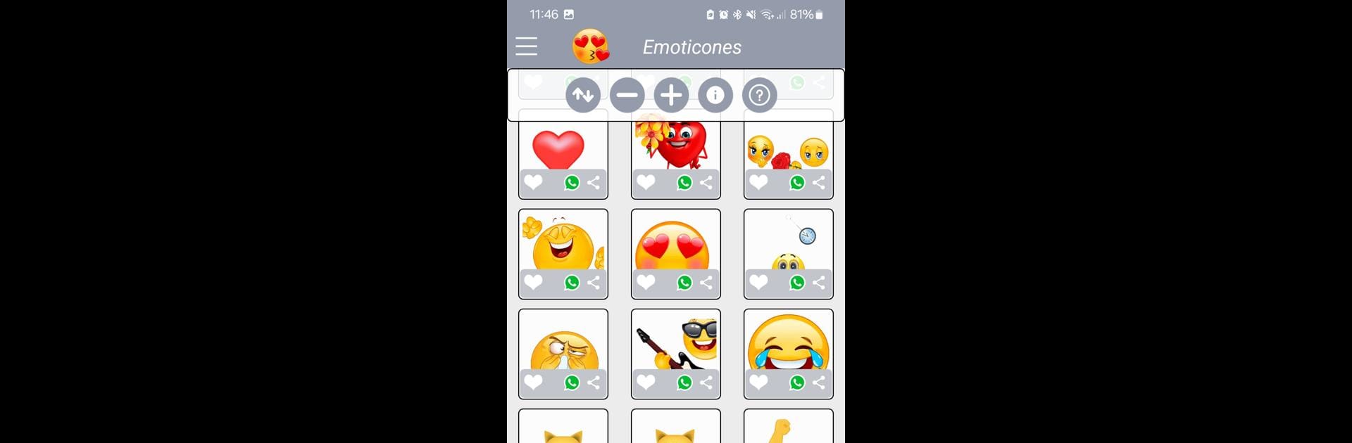 Emoticones para whatsapp amor