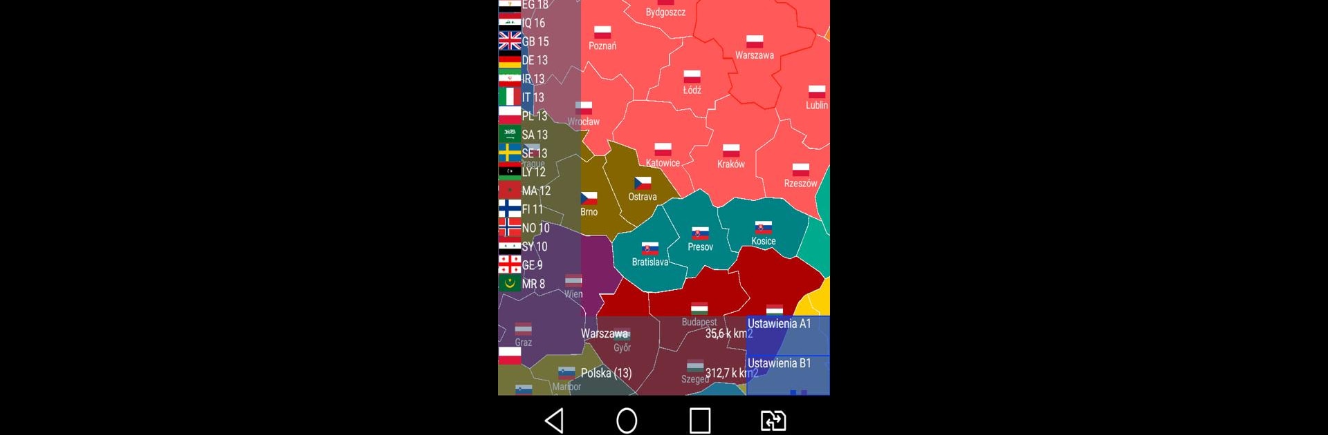 Europe map