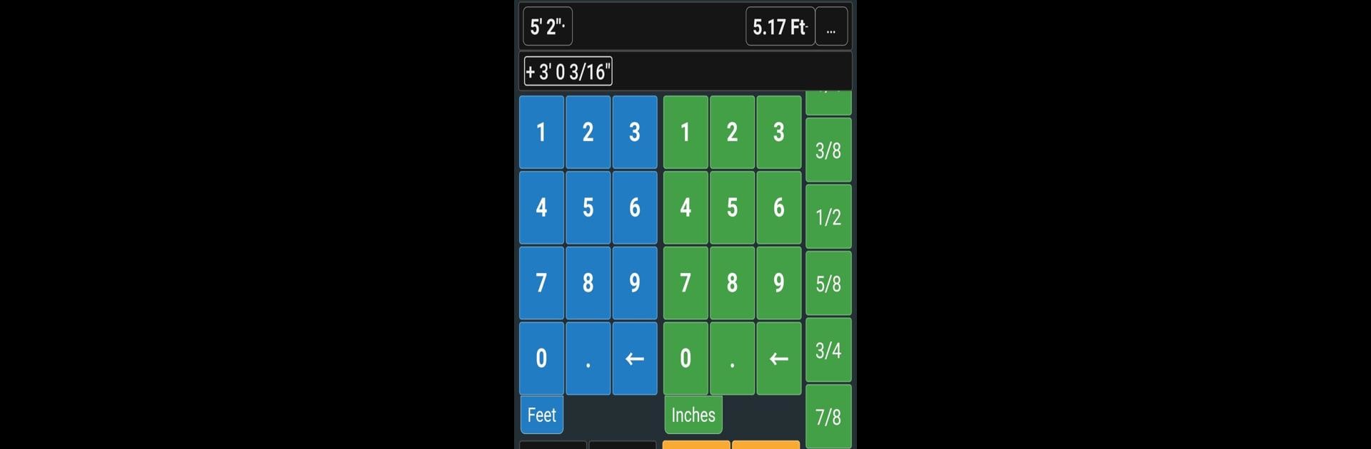 Feet & Inch Construction Calc