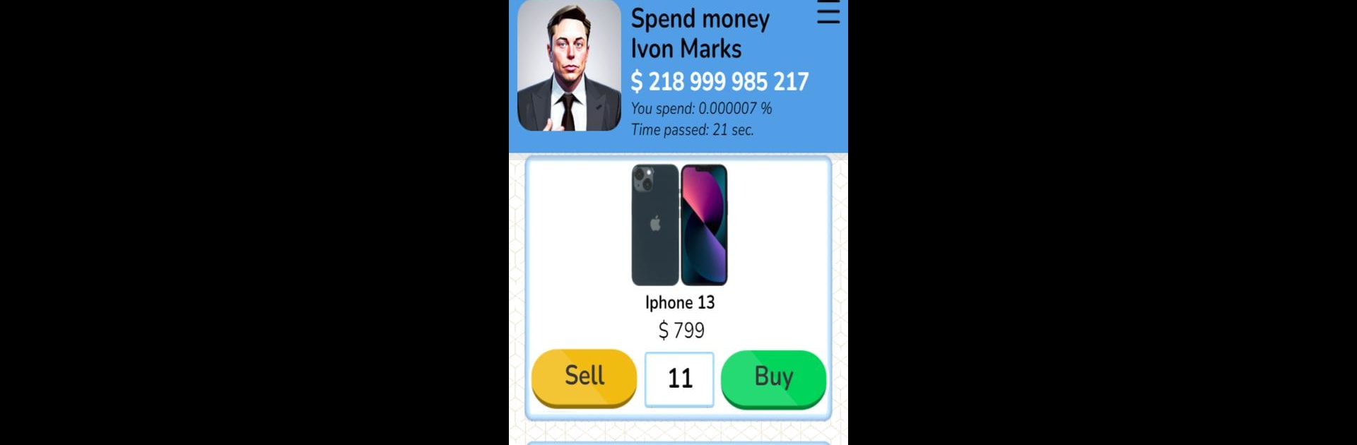 Spend Money Simulator
