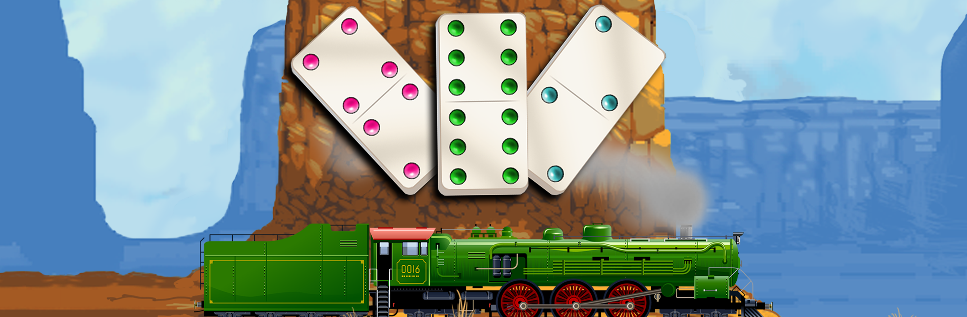 Mexican Train Dominoes Gold