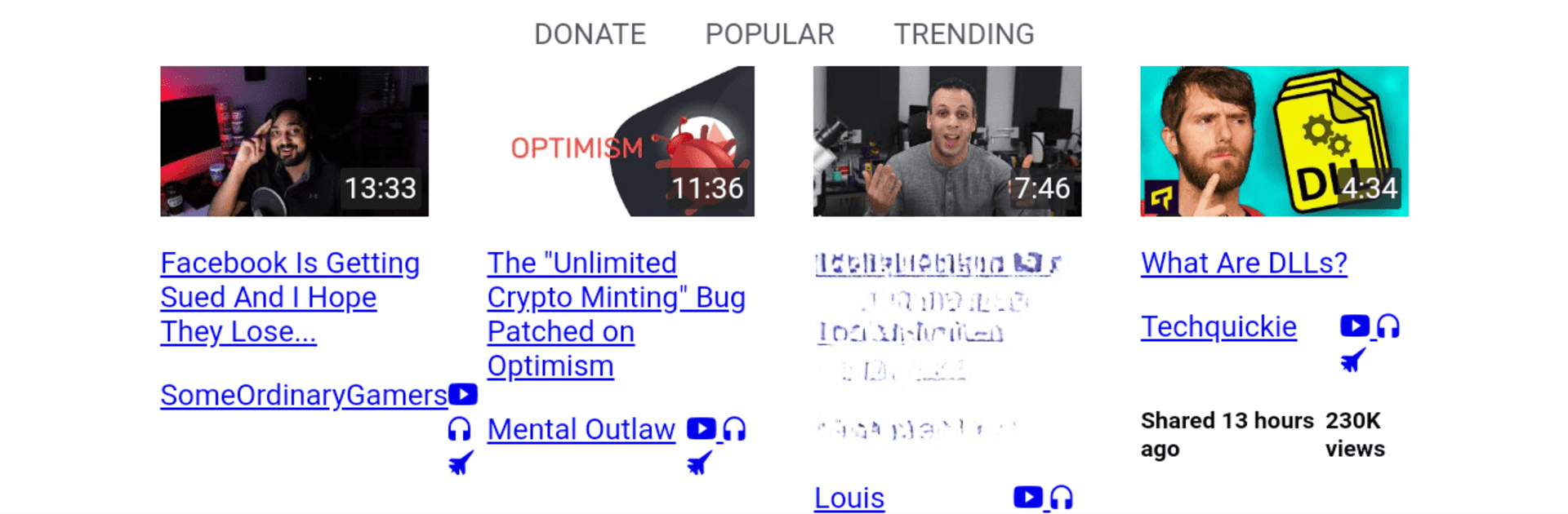 Invidious Interface