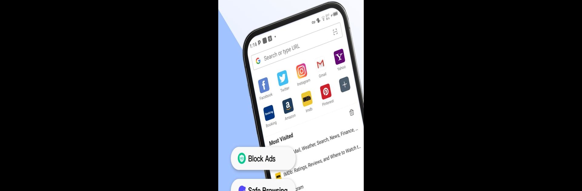 Fiery Browser - Fast & Private