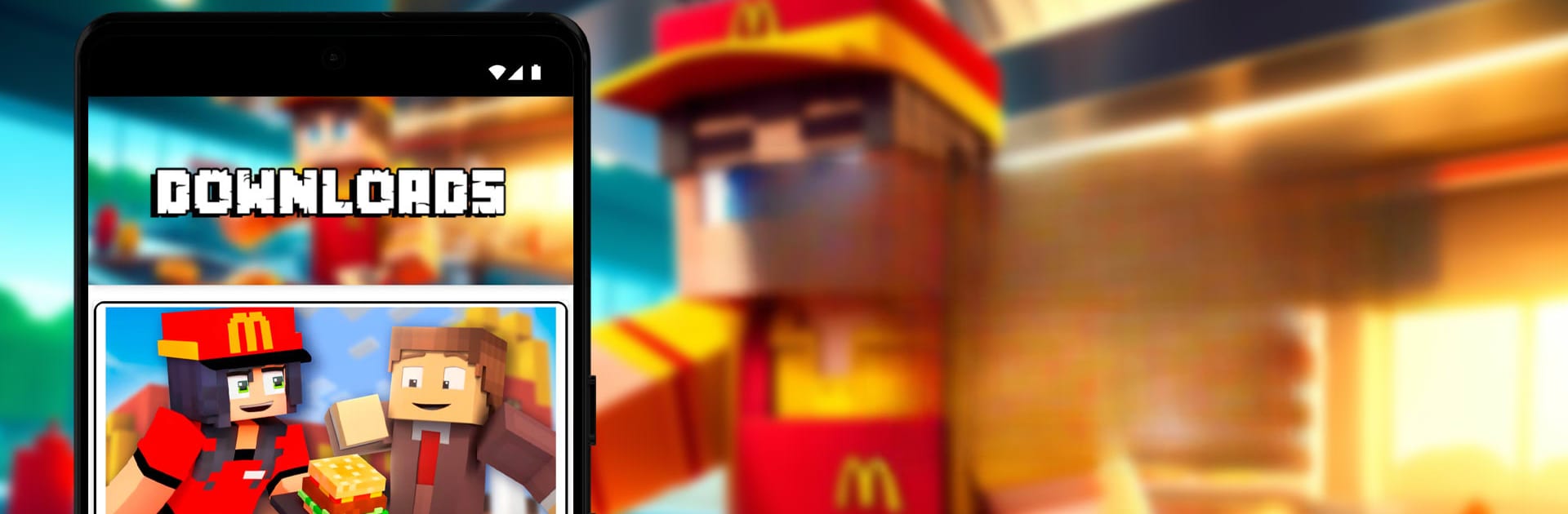 Mod of McDonald's in Minecraft